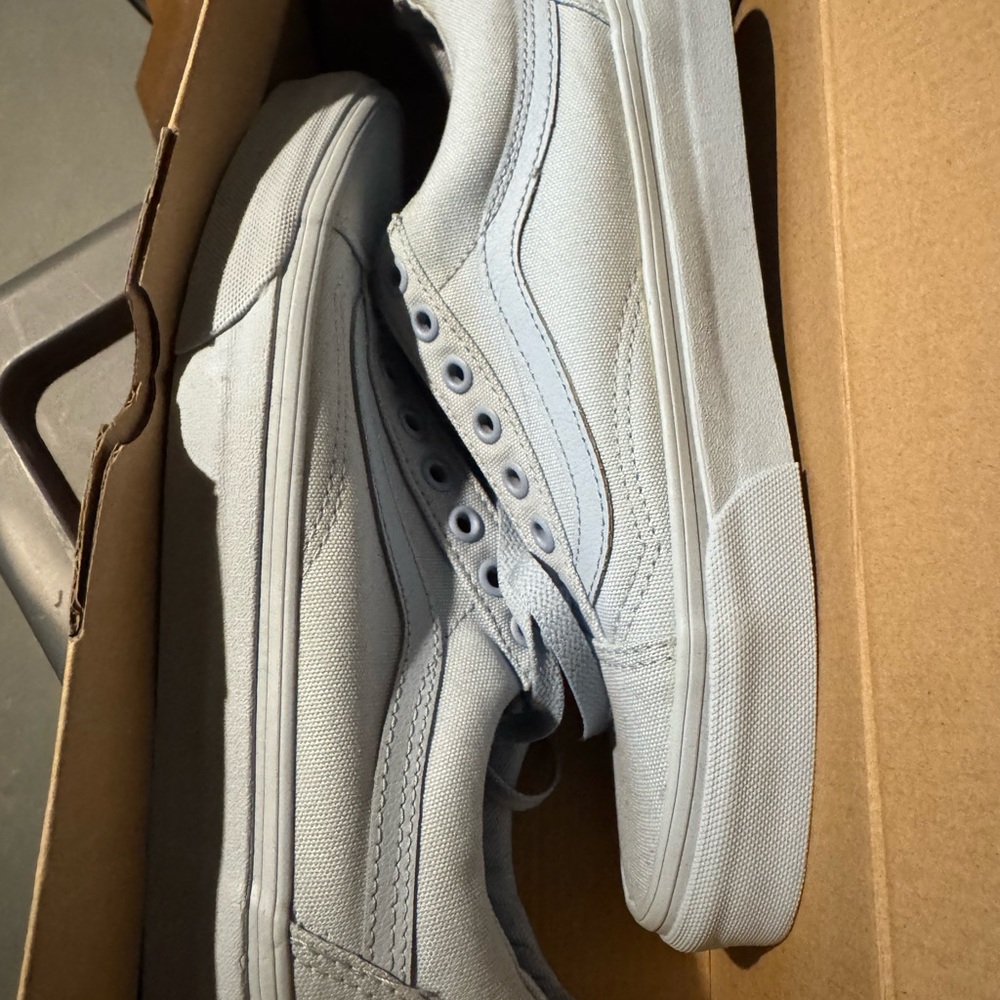 Light Blue Canvas Sneakers